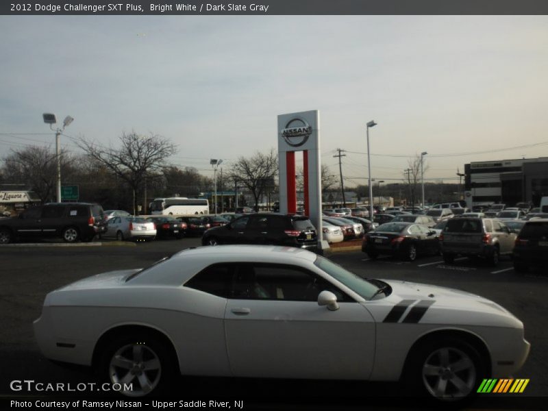 Bright White / Dark Slate Gray 2012 Dodge Challenger SXT Plus