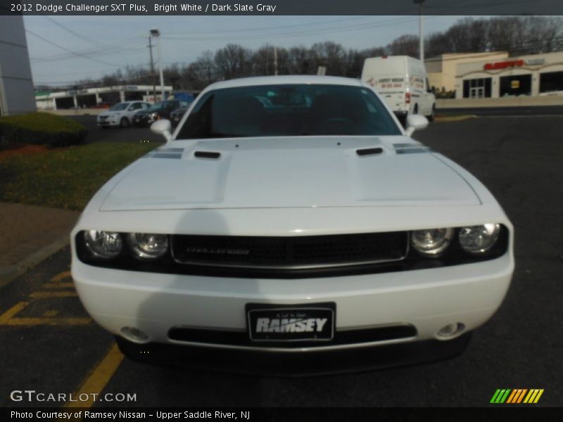 Bright White / Dark Slate Gray 2012 Dodge Challenger SXT Plus