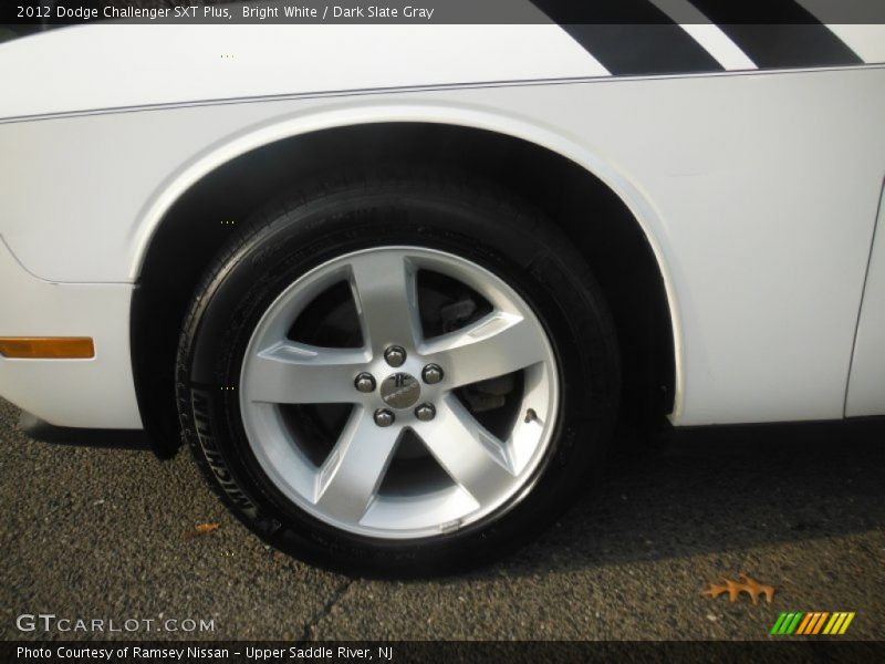 Bright White / Dark Slate Gray 2012 Dodge Challenger SXT Plus