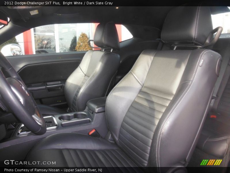 Bright White / Dark Slate Gray 2012 Dodge Challenger SXT Plus