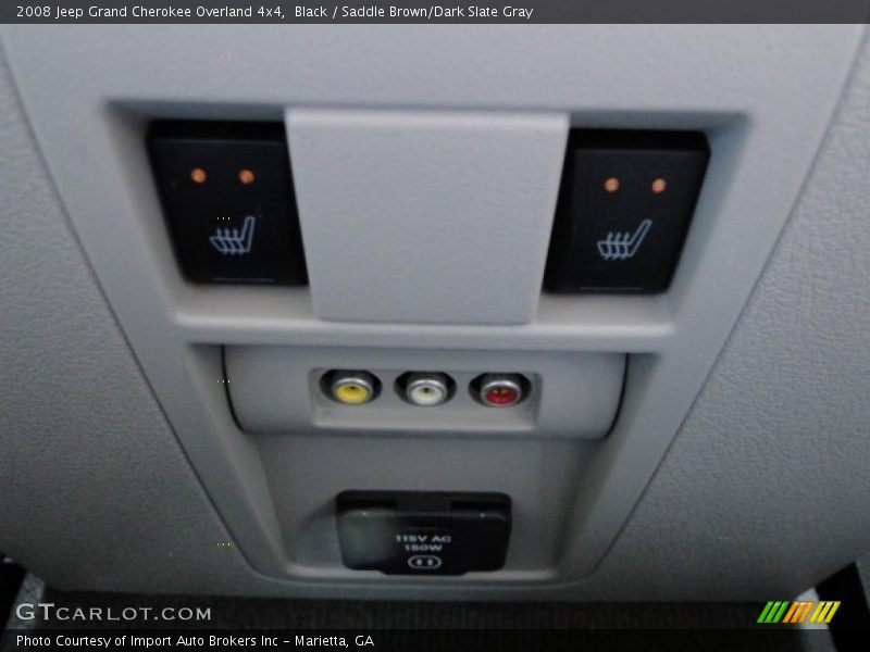 Black / Saddle Brown/Dark Slate Gray 2008 Jeep Grand Cherokee Overland 4x4