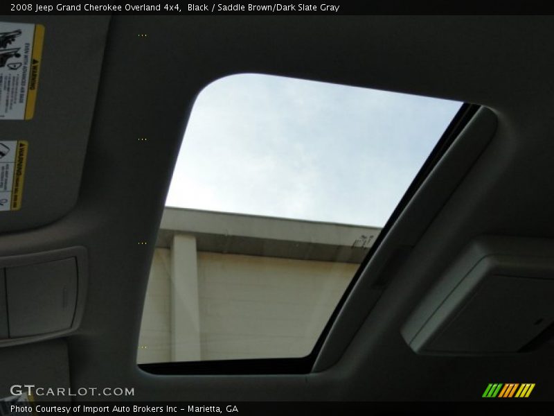 Black / Saddle Brown/Dark Slate Gray 2008 Jeep Grand Cherokee Overland 4x4