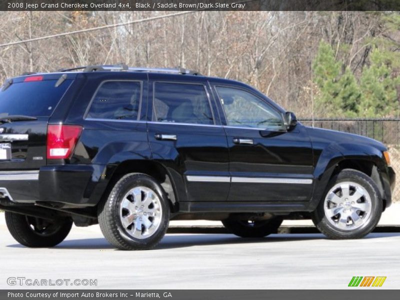 Black / Saddle Brown/Dark Slate Gray 2008 Jeep Grand Cherokee Overland 4x4