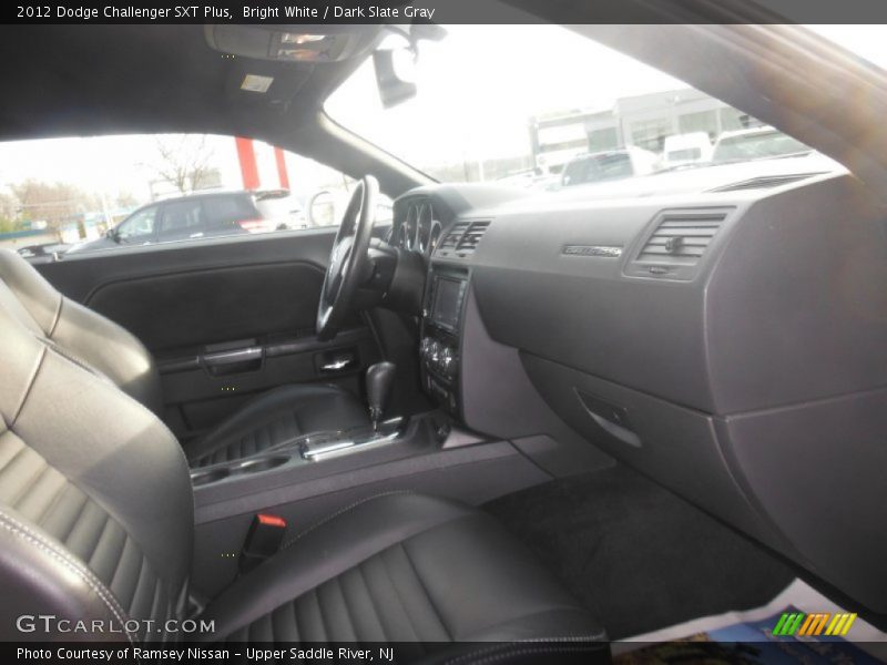 Bright White / Dark Slate Gray 2012 Dodge Challenger SXT Plus