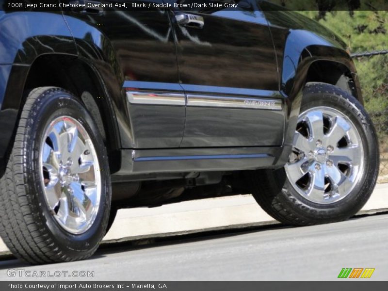 Black / Saddle Brown/Dark Slate Gray 2008 Jeep Grand Cherokee Overland 4x4