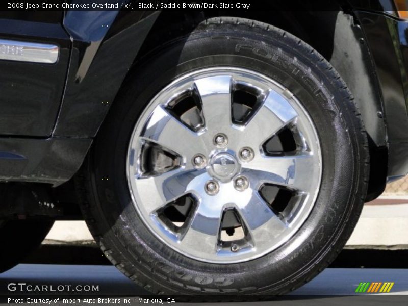 Black / Saddle Brown/Dark Slate Gray 2008 Jeep Grand Cherokee Overland 4x4