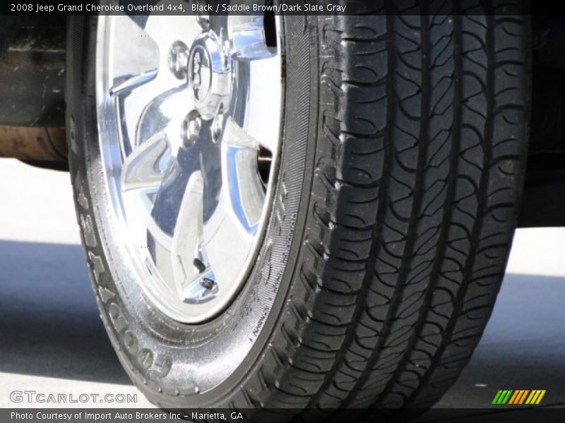Black / Saddle Brown/Dark Slate Gray 2008 Jeep Grand Cherokee Overland 4x4