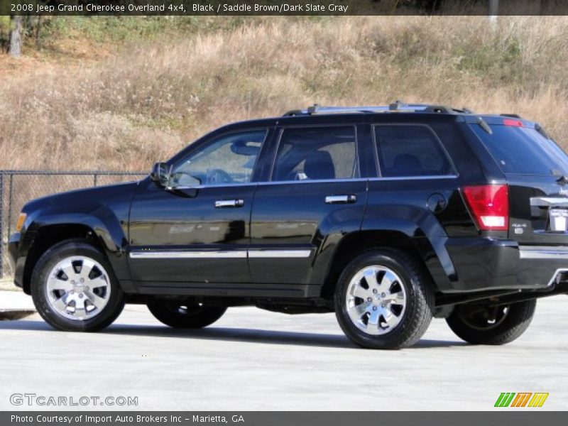 Black / Saddle Brown/Dark Slate Gray 2008 Jeep Grand Cherokee Overland 4x4