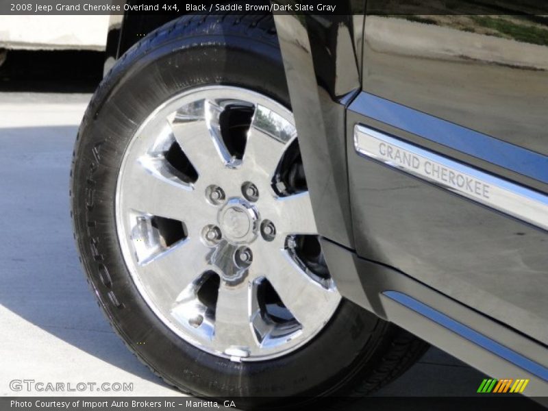 Black / Saddle Brown/Dark Slate Gray 2008 Jeep Grand Cherokee Overland 4x4