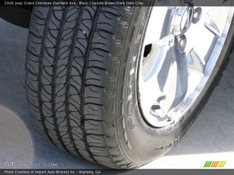 Black / Saddle Brown/Dark Slate Gray 2008 Jeep Grand Cherokee Overland 4x4