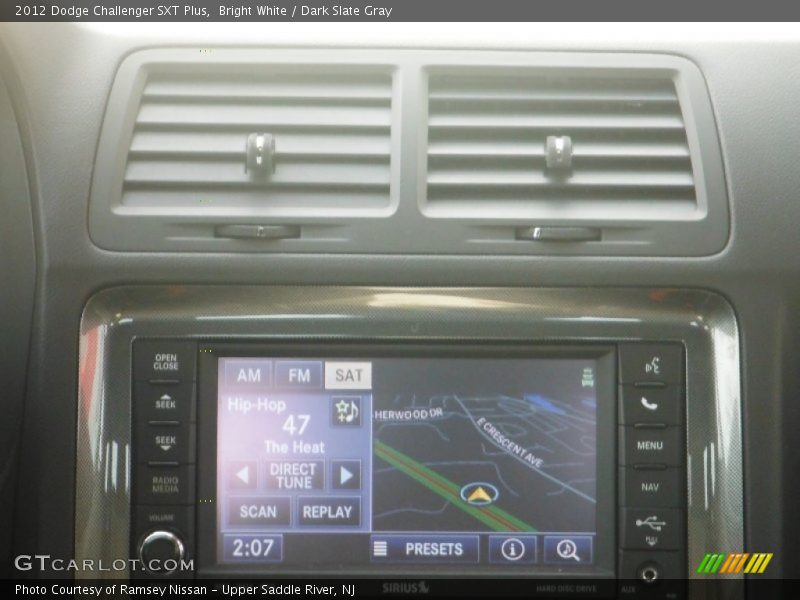 Bright White / Dark Slate Gray 2012 Dodge Challenger SXT Plus