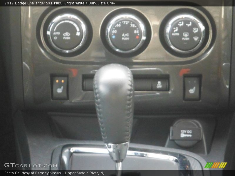 Bright White / Dark Slate Gray 2012 Dodge Challenger SXT Plus