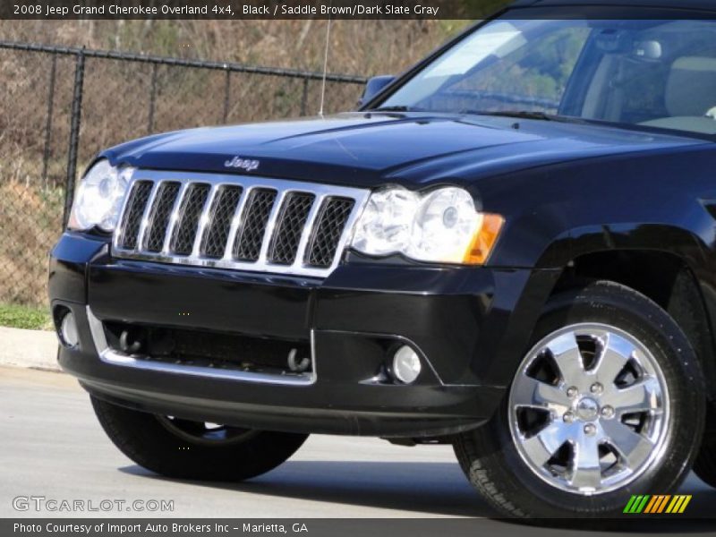 Black / Saddle Brown/Dark Slate Gray 2008 Jeep Grand Cherokee Overland 4x4