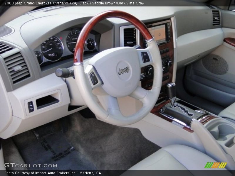 Black / Saddle Brown/Dark Slate Gray 2008 Jeep Grand Cherokee Overland 4x4
