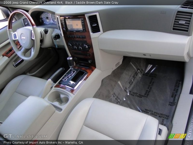 Black / Saddle Brown/Dark Slate Gray 2008 Jeep Grand Cherokee Overland 4x4