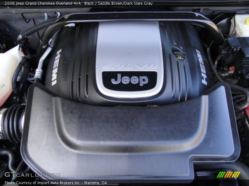 Black / Saddle Brown/Dark Slate Gray 2008 Jeep Grand Cherokee Overland 4x4