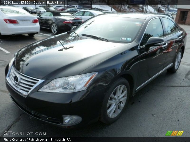 Obsidian Black / Black 2010 Lexus ES 350