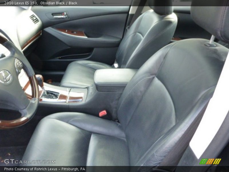 Obsidian Black / Black 2010 Lexus ES 350