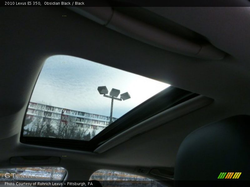 Obsidian Black / Black 2010 Lexus ES 350
