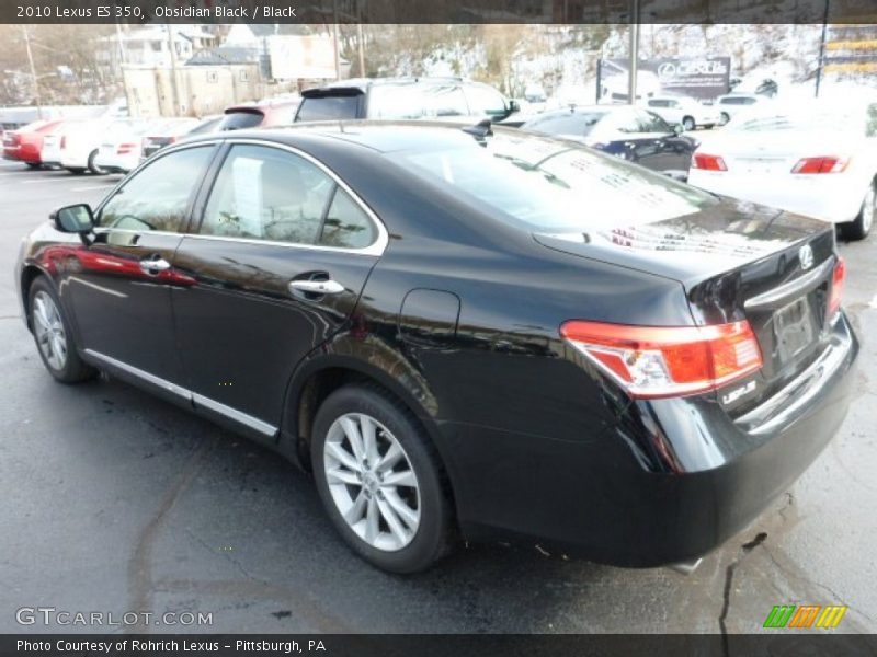Obsidian Black / Black 2010 Lexus ES 350