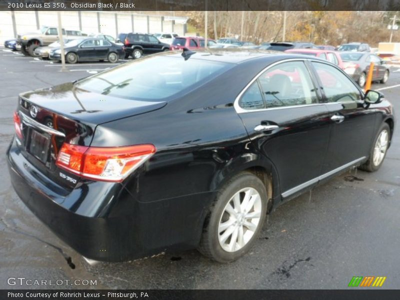 Obsidian Black / Black 2010 Lexus ES 350