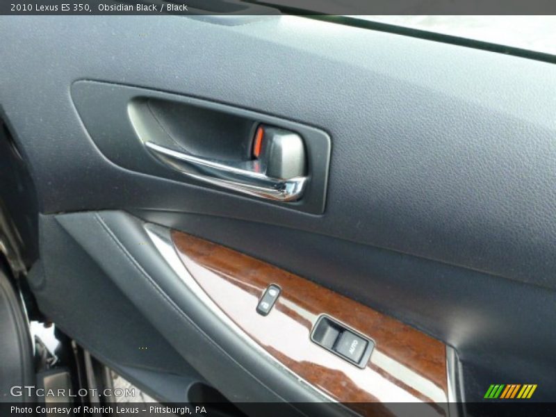 Obsidian Black / Black 2010 Lexus ES 350