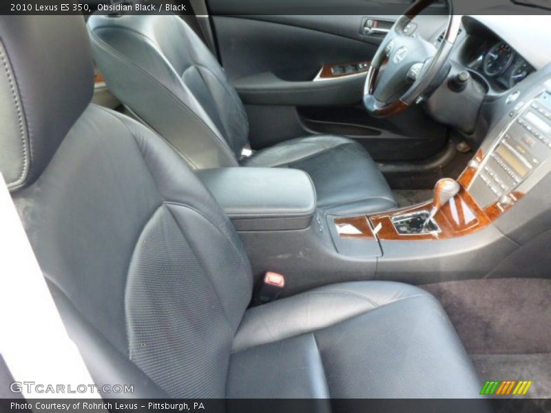 Obsidian Black / Black 2010 Lexus ES 350