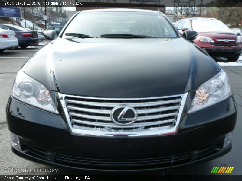 Obsidian Black / Black 2010 Lexus ES 350