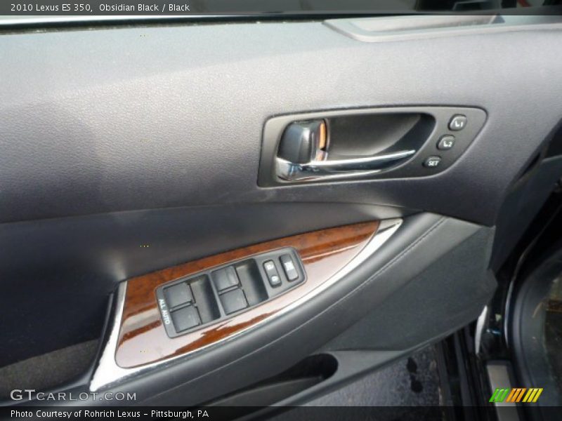 Obsidian Black / Black 2010 Lexus ES 350
