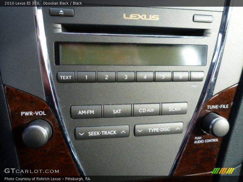 Obsidian Black / Black 2010 Lexus ES 350