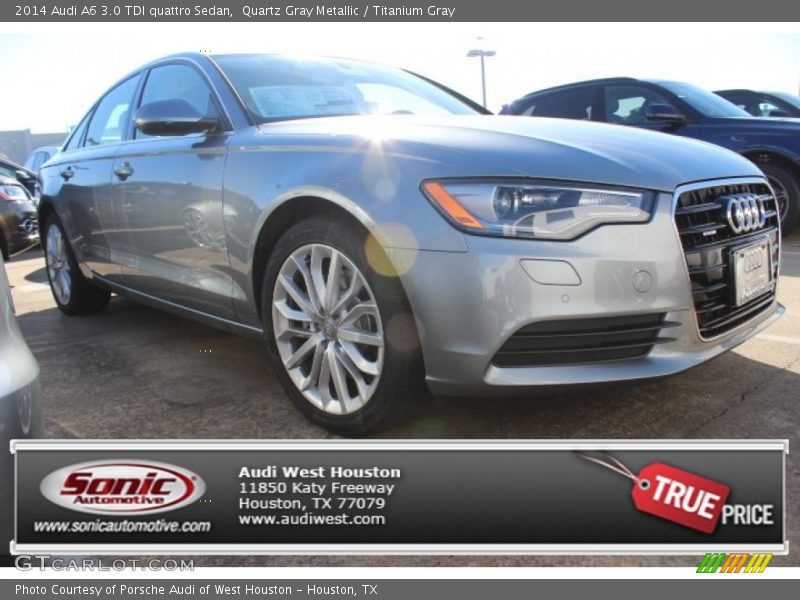 Quartz Gray Metallic / Titanium Gray 2014 Audi A6 3.0 TDI quattro Sedan