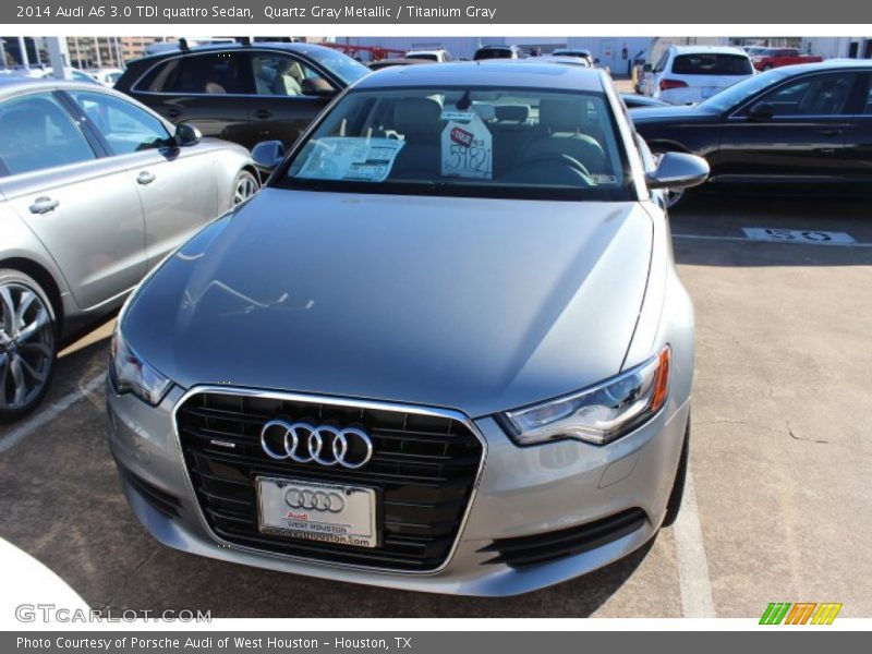 Quartz Gray Metallic / Titanium Gray 2014 Audi A6 3.0 TDI quattro Sedan