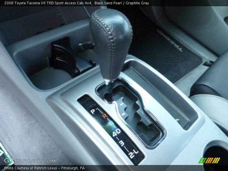 Black Sand Pearl / Graphite Gray 2008 Toyota Tacoma V6 TRD Sport Access Cab 4x4