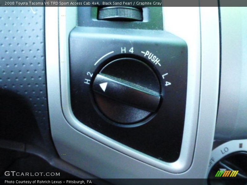Black Sand Pearl / Graphite Gray 2008 Toyota Tacoma V6 TRD Sport Access Cab 4x4