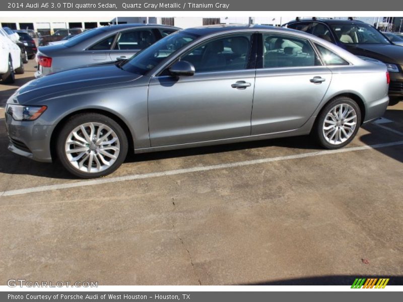 Quartz Gray Metallic / Titanium Gray 2014 Audi A6 3.0 TDI quattro Sedan