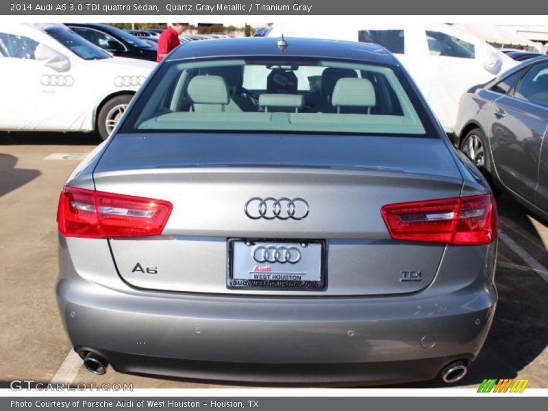 Quartz Gray Metallic / Titanium Gray 2014 Audi A6 3.0 TDI quattro Sedan