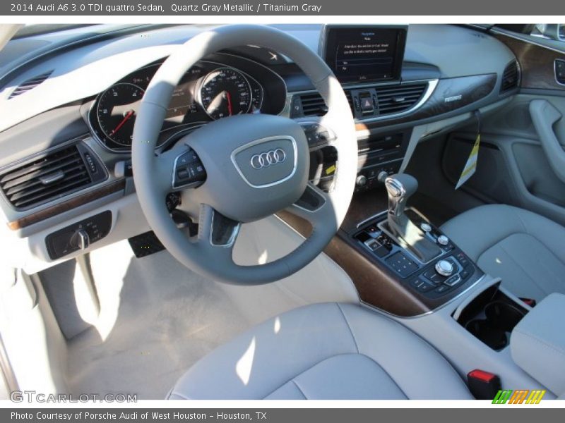 Quartz Gray Metallic / Titanium Gray 2014 Audi A6 3.0 TDI quattro Sedan