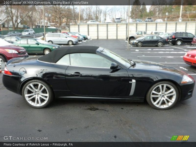 Ebony Black / Ivory/Slate 2007 Jaguar XK XKR Convertible