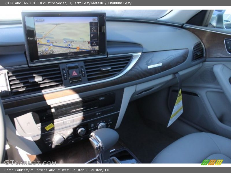 Quartz Gray Metallic / Titanium Gray 2014 Audi A6 3.0 TDI quattro Sedan