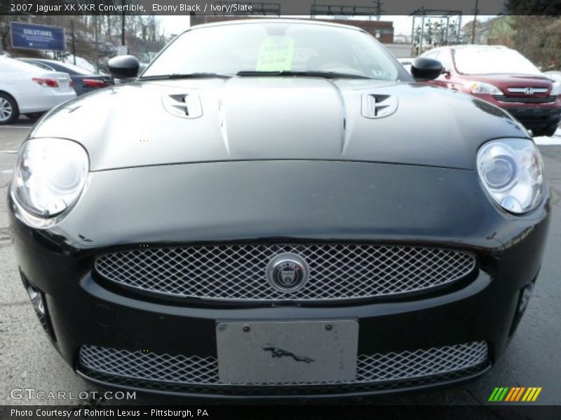 Ebony Black / Ivory/Slate 2007 Jaguar XK XKR Convertible