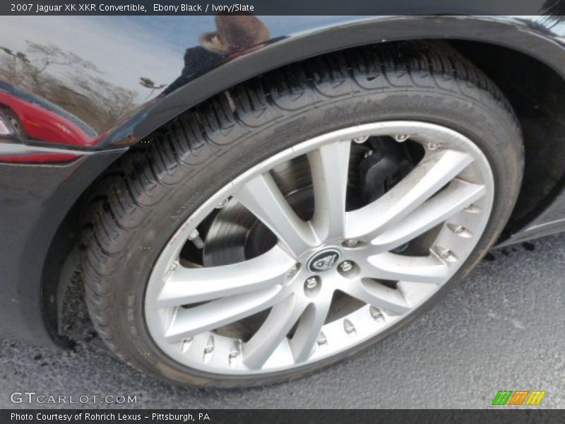 Ebony Black / Ivory/Slate 2007 Jaguar XK XKR Convertible