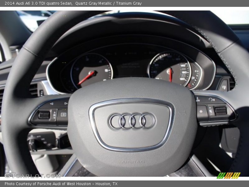 Quartz Gray Metallic / Titanium Gray 2014 Audi A6 3.0 TDI quattro Sedan