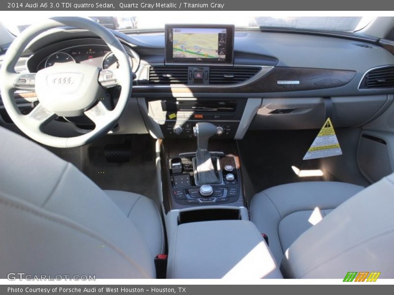 Quartz Gray Metallic / Titanium Gray 2014 Audi A6 3.0 TDI quattro Sedan