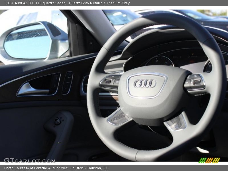 Quartz Gray Metallic / Titanium Gray 2014 Audi A6 3.0 TDI quattro Sedan