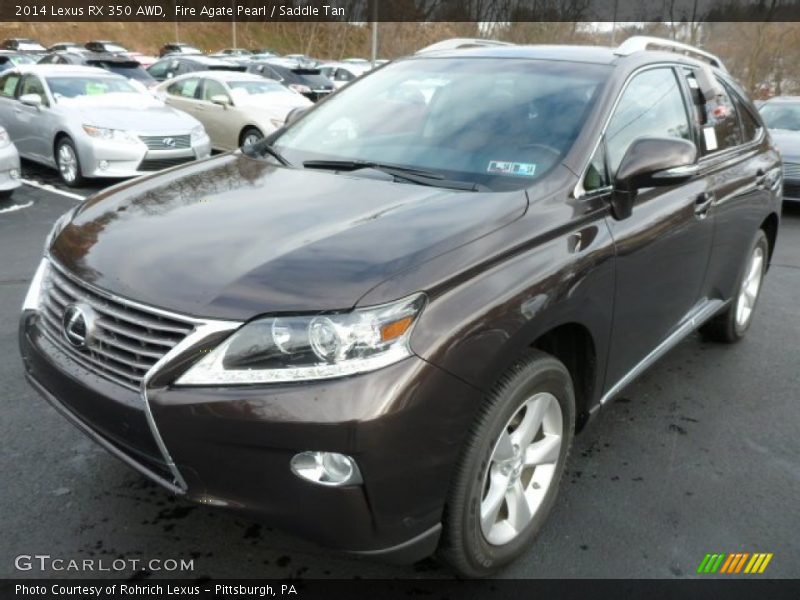 Front 3/4 View of 2014 RX 350 AWD