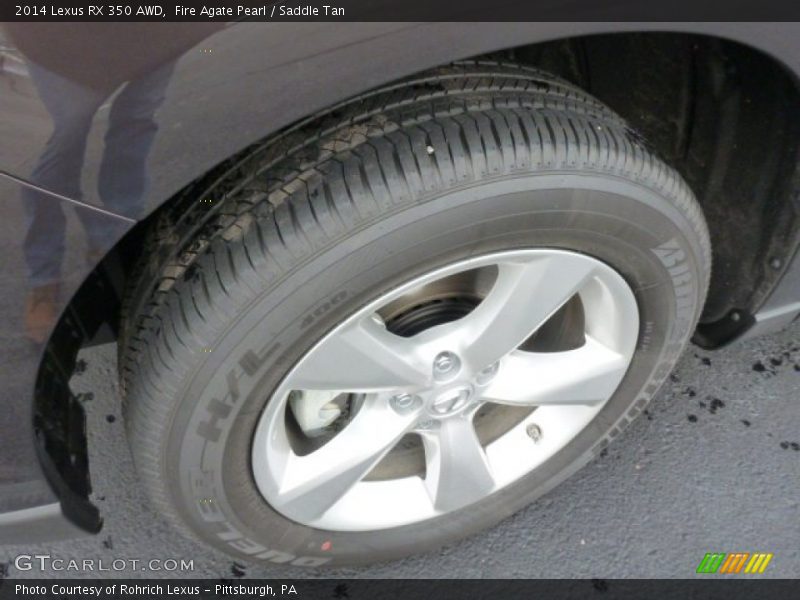 Fire Agate Pearl / Saddle Tan 2014 Lexus RX 350 AWD