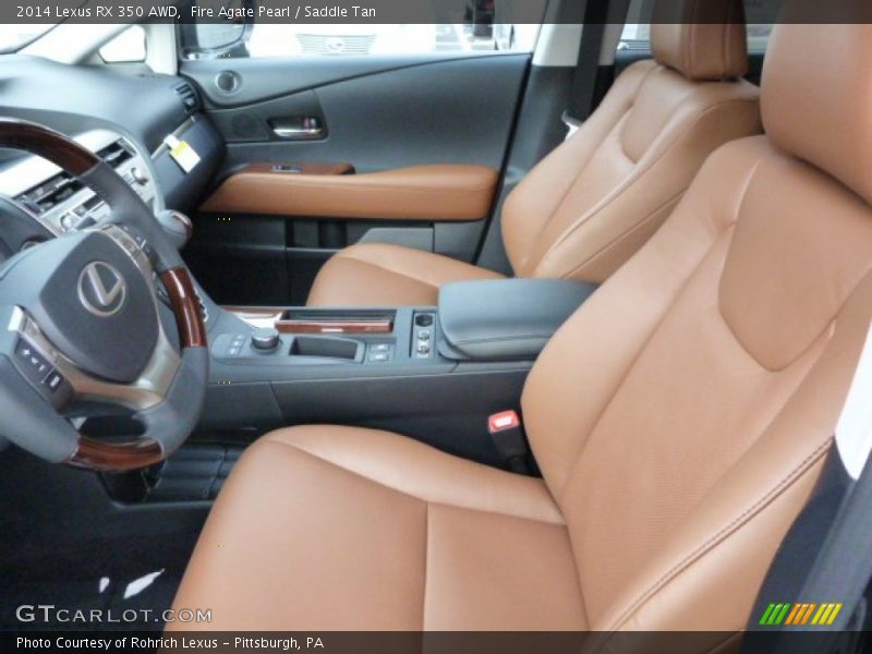 Fire Agate Pearl / Saddle Tan 2014 Lexus RX 350 AWD