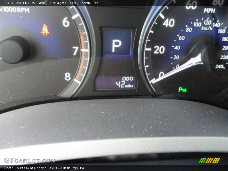 Fire Agate Pearl / Saddle Tan 2014 Lexus RX 350 AWD