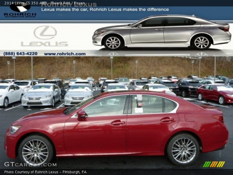 Riviera Red / Flaxen 2014 Lexus GS 350 AWD
