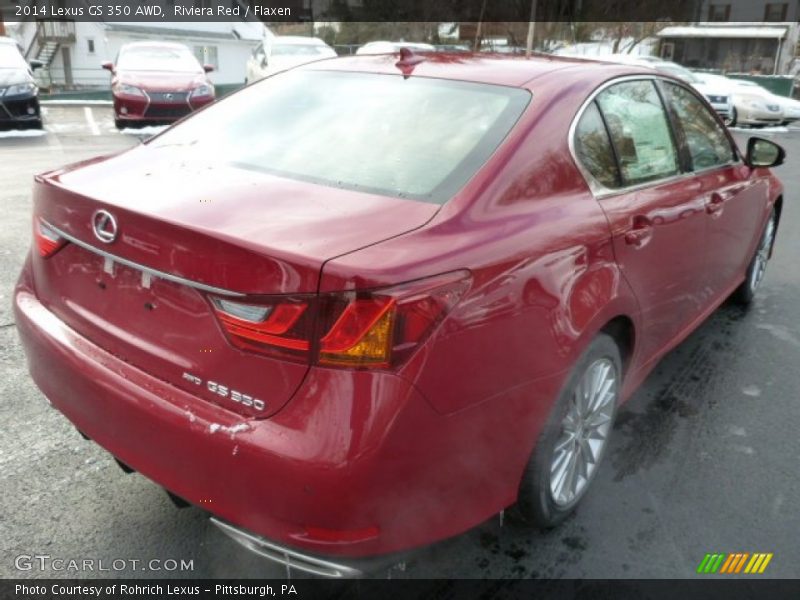 Riviera Red / Flaxen 2014 Lexus GS 350 AWD